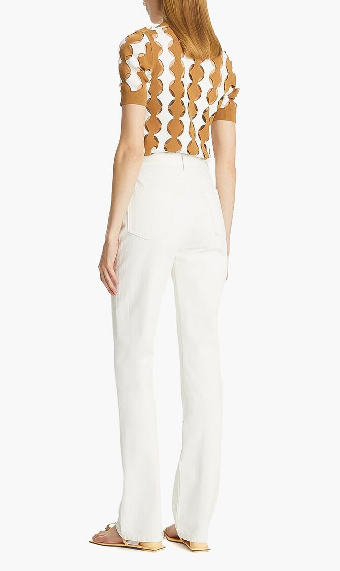 Mid-rise Slim Straight Jean