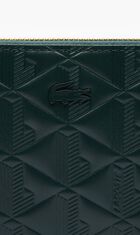 Maheki Zipped Embossed Leather Billfold