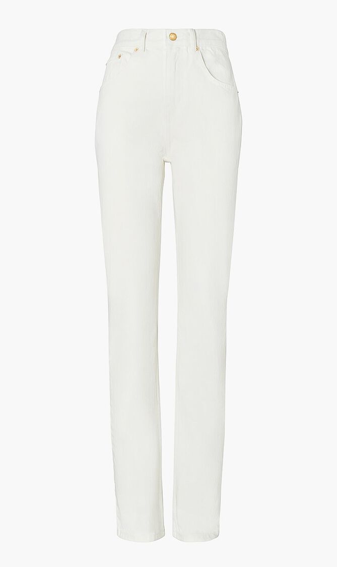 Mid-rise Slim Straight Jean
