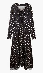 POLKA DOTS-PRINT MAXI DRESS
