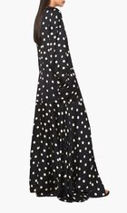POLKA DOTS-PRINT MAXI DRESS