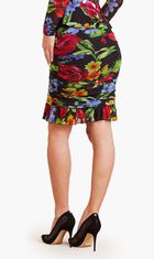 BOLDLY BLOOMING GATHERED SKIRT