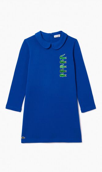 Back Closure Crocodile Polo Dress