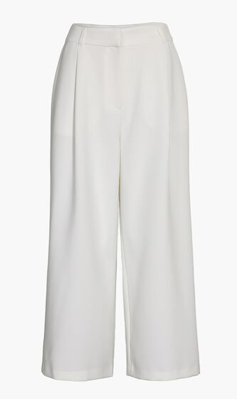 Cropped Stretch Twill Belted Pants