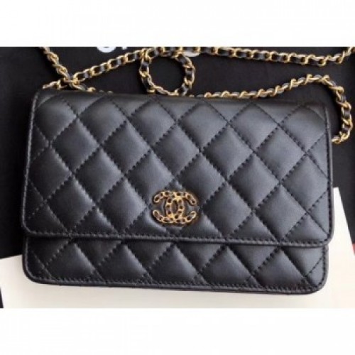 Chanel Chain Infinity Wallet On Chain WOC Bag AP0724 Black 2019 AQ04042