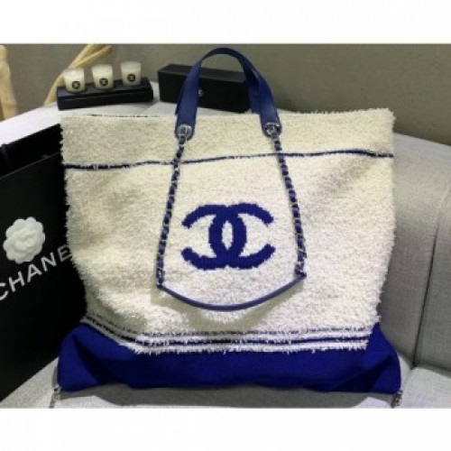 Chanel Cotton Large Shopping Beach Tote Bag AS0452 2019 AQ02045