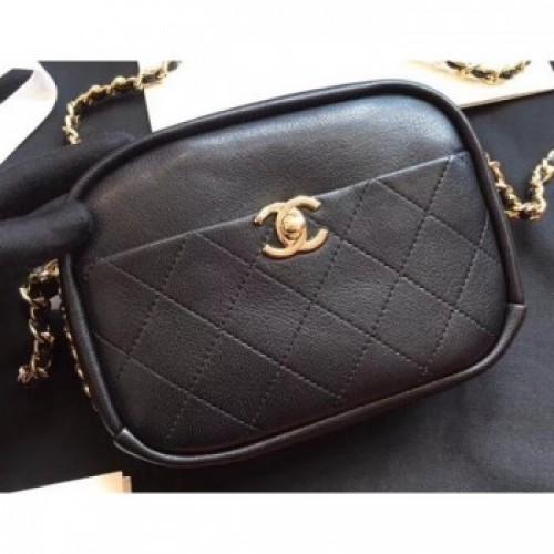 Chanel Casual Trip Small Camera Case Bag AS0137 Black 2019 AQ02799