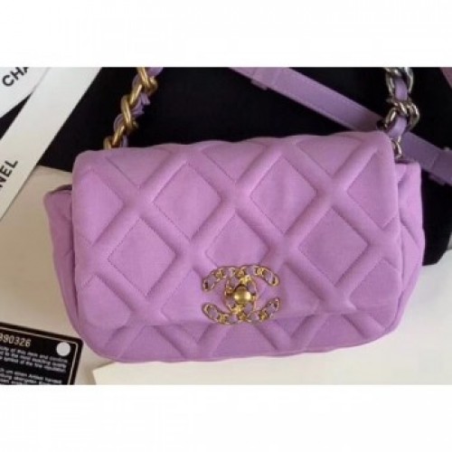 Chanel 19 Jersey Waist Bag AS1163 Mauve 2020 AQ01244