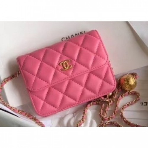 Chanel Lambskin Waist Bag AP1465 Dark Pink 2020 AQ01702 Chanel Lambskin Waist Bag AP1465 Dark Pink 2020 AQ01702