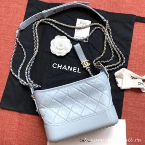 Chanel gabrielle small hobo bag A91810 light blue AQ04278 Chanel gabrielle small hobo bag A91810 light blue AQ04278