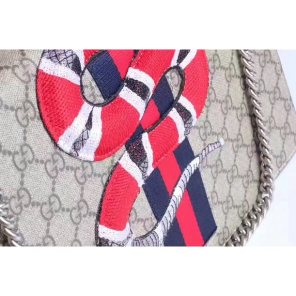 GG Shoulder Bag With Python Trim GG Shoulder Bag With Python Trim