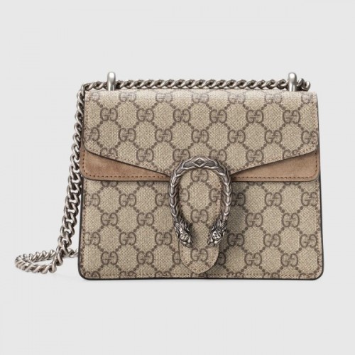 GG Supreme Mini Bag Taupe Dionysus GG Supreme Mini Bag Taupe Dionysus