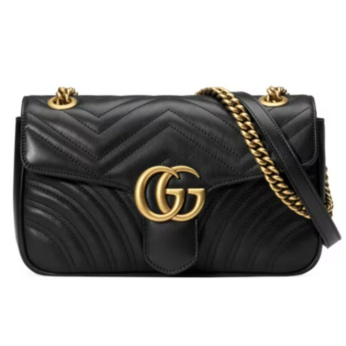 GG Marmont small shoulder bag Black GG Marmont small shoulder bag Black