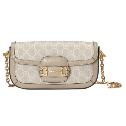 Gucci Horsebit 1955 shoulder bag Beige and white GG Gucci Horsebit 1955 shoulder bag Beige and white GG