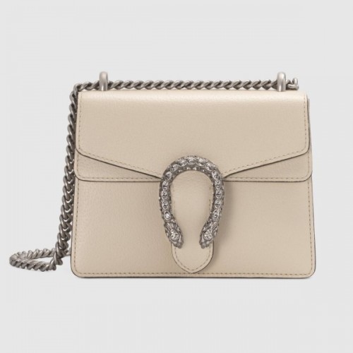 White Mini Dionysus Leather Bag