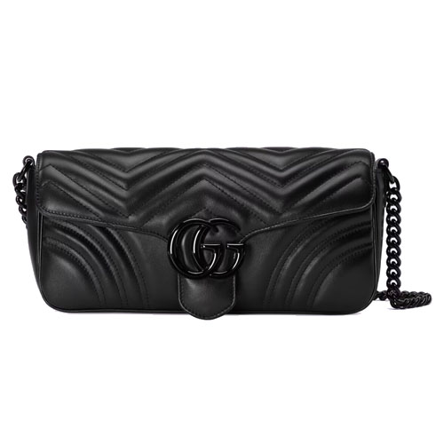 GG Marmont shoulder bag black GG Marmont shoulder bag black
