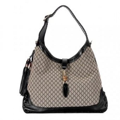 Jackie Black Calfskin Leather B1980 Jackie Black Calfskin Leather B1980