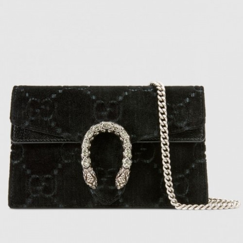 Black Dionysus Super Mini Velvet Bag Black Dionysus Super Mini Velvet Bag
