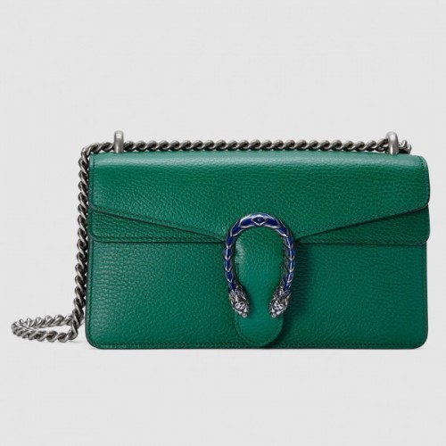 Dionysus Small Shoulder Bag In Green Leather Dionysus Small Shoulder Bag In Green Leather