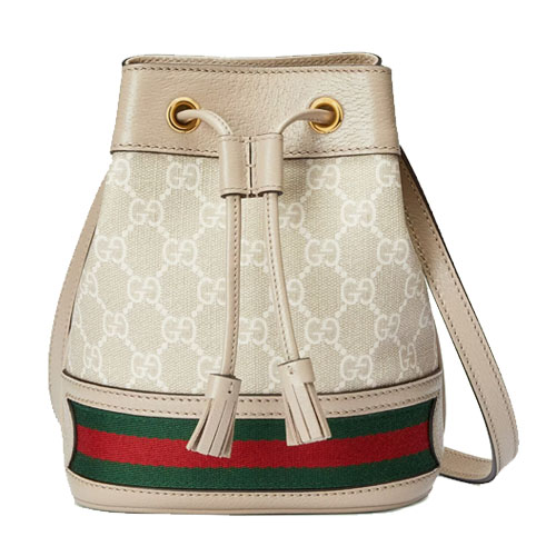 Ophidia GG mini bucket bag Beige and white GG Ophidia GG mini bucket bag Beige and white GG