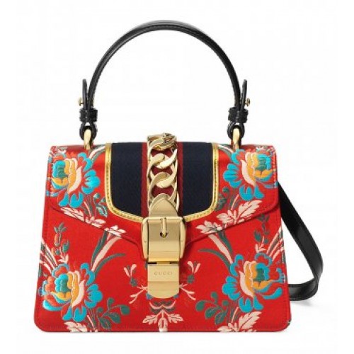 Sylvie Mini Brocade Top-Handle NMV3FF3 Sylvie Mini Brocade Top-Handle NMV3FF3