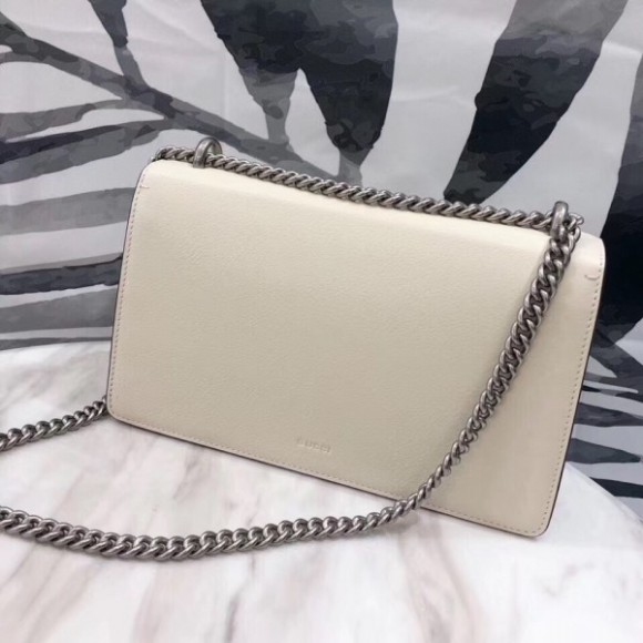 White Dionysus Small Leather Shoulder Bag White Dionysus Small Leather Shoulder Bag