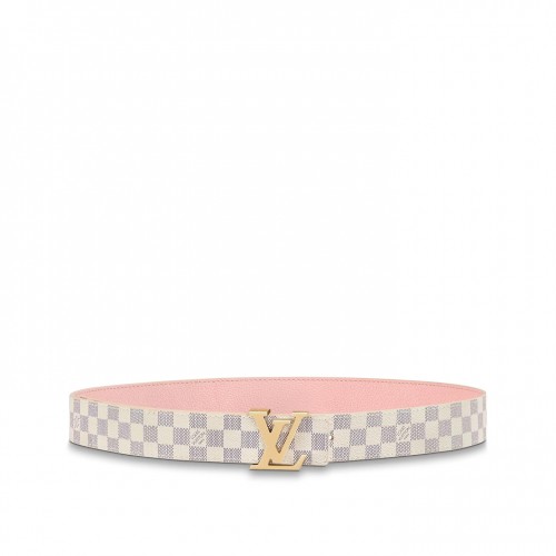 Louis Vuitton M0571U Damier azur LV Initiales 30mm Reversible Belt Louis Vuitton M0571U Damier azur LV Initiales 30mm Reversible Belt