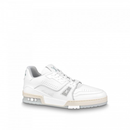 Louis Vuitton Trainer Sneaker White Iridescent 1A8WAV Louis Vuitton Trainer Sneaker White Iridescent 1A8WAV