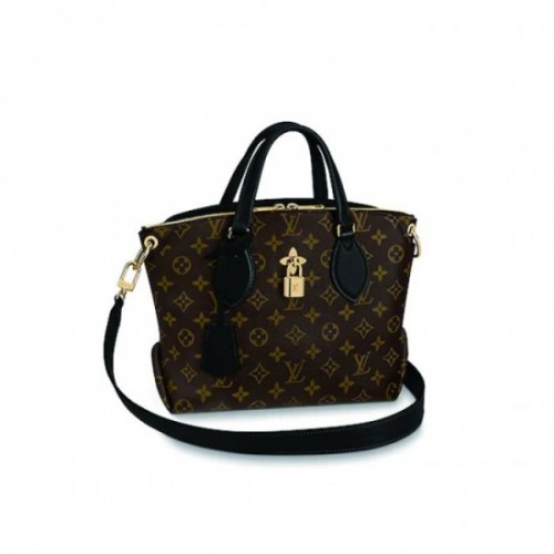 Louis Vuitton Flower Zipped Tote BB Black M44351