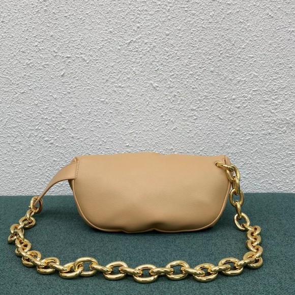 Bottega Veneta The Pouch Belt Bag In Almond Lambskin Bottega Veneta The Pouch Belt Bag In Almond Lambskin