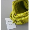 Bottega Veneta Mini Pouch with Strap in Kiwi Intrecciato Lambskin