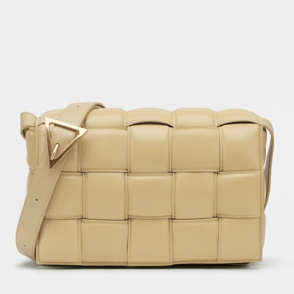 Bottega Veneta Padded Cassette Bag In Porridge Intrecciato Lambskin Bottega Veneta Padded Cassette Bag In Porridge Intrecciato Lambskin