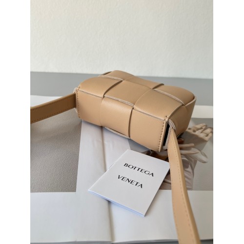 Bottega Veneta Candy Cassette Bag In Almond Lambskin Bottega Veneta Candy Cassette Bag In Almond Lambskin