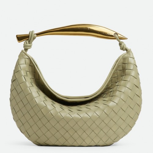 Bottega Veneta Sardine Small Bag In Travertine Intrecciato Lambskin Bottega Veneta Sardine Small Bag In Travertine Intrecciato Lambskin