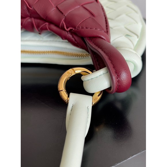 Bottega Veneta Gemelli Small Bag in Glacier/Barolo Intrecciato Lambskin Bottega Veneta Gemelli Small Bag in Glacier/Barolo Intrecciato Lambskin
