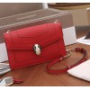 Bvlgari Serpenti Forever Small Cross-body Bag In Red Calfskin