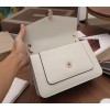 Bvlgari Serpenti Forever Medium Shoulder Bag In White Calfskin