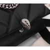 Bvlgari Serpenti Cabochon Medium Bag In Black Calfskin