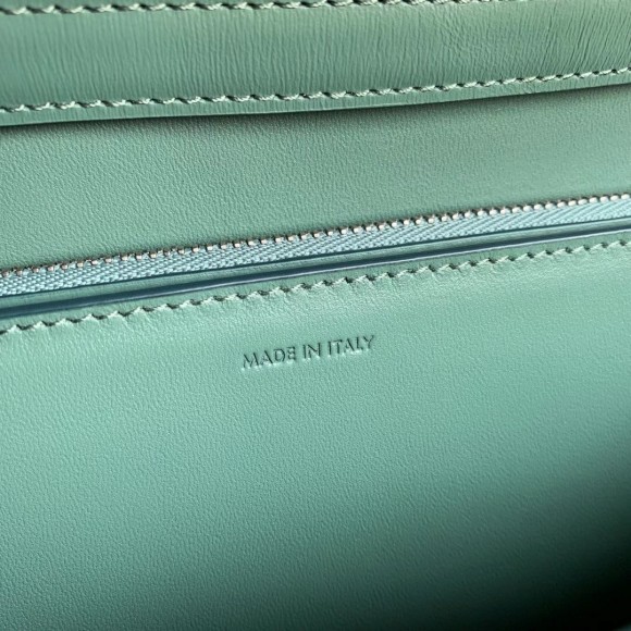 Celine Classic Box Medium Bag In Celadon Box Calfskin Celine Classic Box Medium Bag In Celadon Box Calfskin