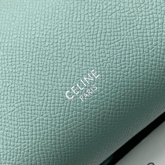 Celine Belt Nano Bag In Celadon Grained Calfskin Celine Belt Nano Bag In Celadon Grained Calfskin