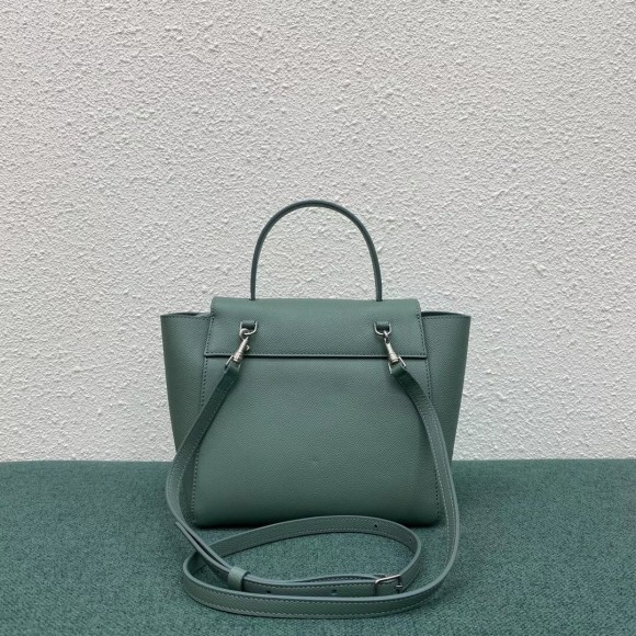Celine Belt Nano Bag In Celadon Grained Calfskin Celine Belt Nano Bag In Celadon Grained Calfskin