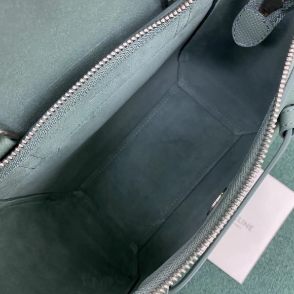 Celine Belt Nano Bag In Celadon Grained Calfskin Celine Belt Nano Bag In Celadon Grained Calfskin