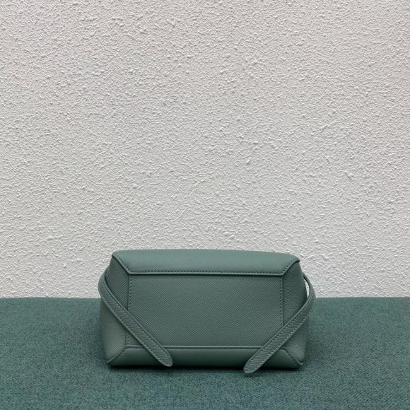 Celine Belt Nano Bag In Celadon Grained Calfskin Celine Belt Nano Bag In Celadon Grained Calfskin