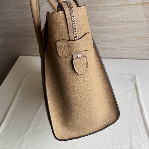 Celine Mini Luggage Tote Bag In Dune Drummed Calfskin Celine Mini Luggage Tote Bag In Dune Drummed Calfskin