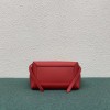 Celine Belt Nano Bag In Red Grained Calfskin