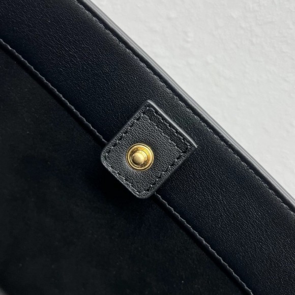 Celine Small Bucket Cuir Triomphe In Black Calfskin Celine Small Bucket Cuir Triomphe In Black Calfskin