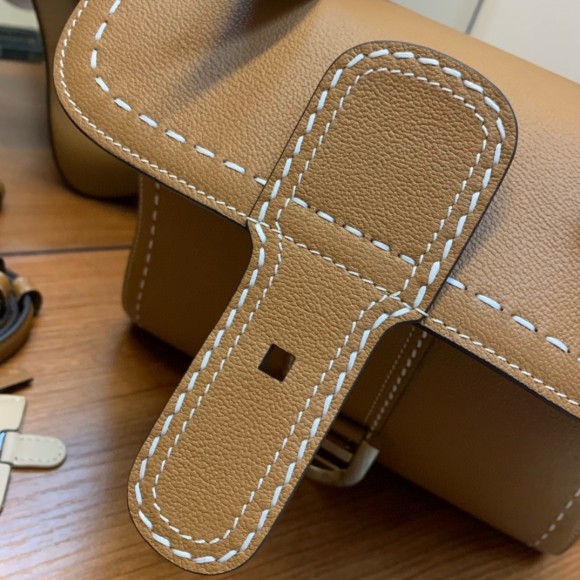 Delvaux Brillant PM Surpique Bag in Brown Rodeo Calf Leather Delvaux Brillant PM Surpique Bag in Brown Rodeo Calf Leather