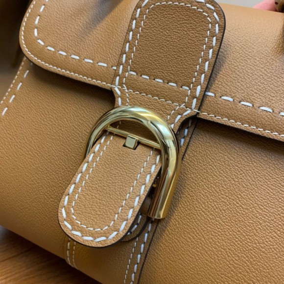 Delvaux Brillant PM Surpique Bag in Brown Rodeo Calf Leather Delvaux Brillant PM Surpique Bag in Brown Rodeo Calf Leather