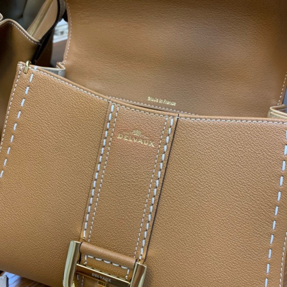 Delvaux Brillant PM Surpique Bag in Brown Rodeo Calf Leather Delvaux Brillant PM Surpique Bag in Brown Rodeo Calf Leather