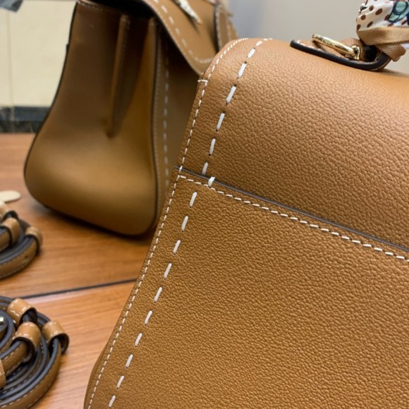 Delvaux Brillant PM Surpique Bag in Brown Rodeo Calf Leather Delvaux Brillant PM Surpique Bag in Brown Rodeo Calf Leather